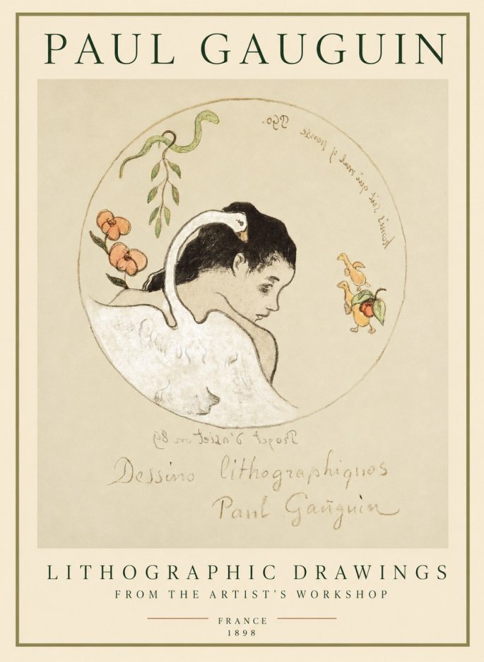 Paul Gauguin Dessins Lithographiques No1 - Plakát