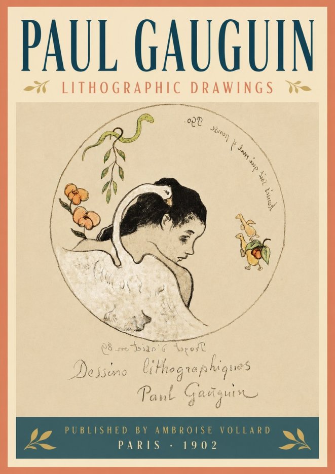 Paul Gauguin Dessins Lithographiques No5 - Plakát