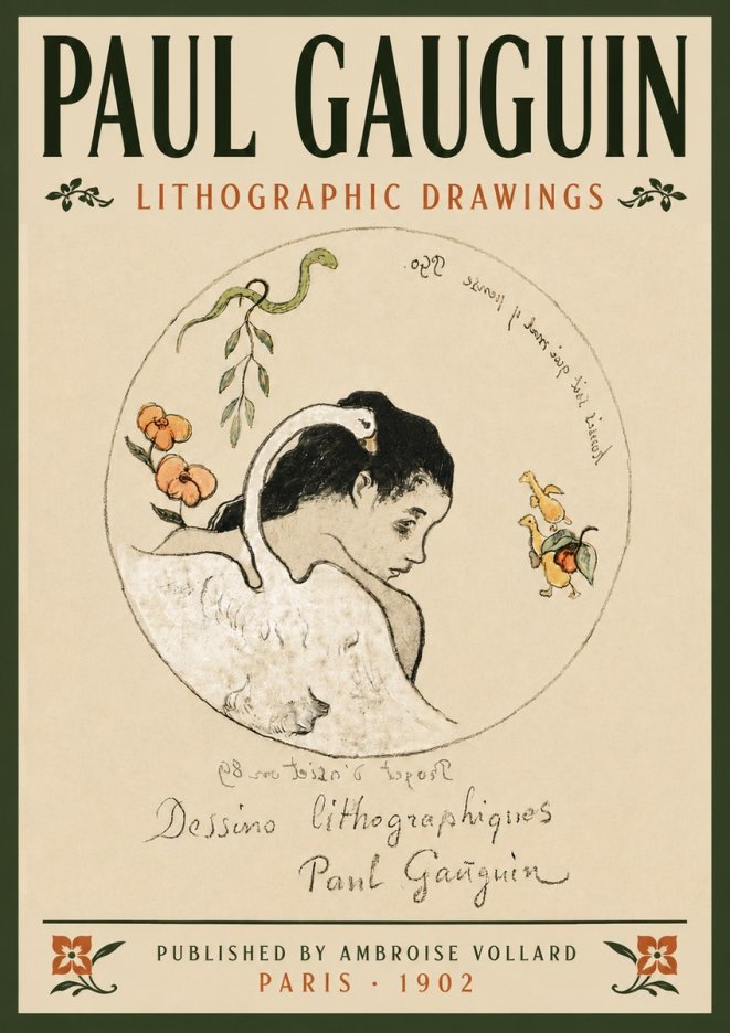 Paul Gauguin Dessins Lithographiques No6 - Plakát