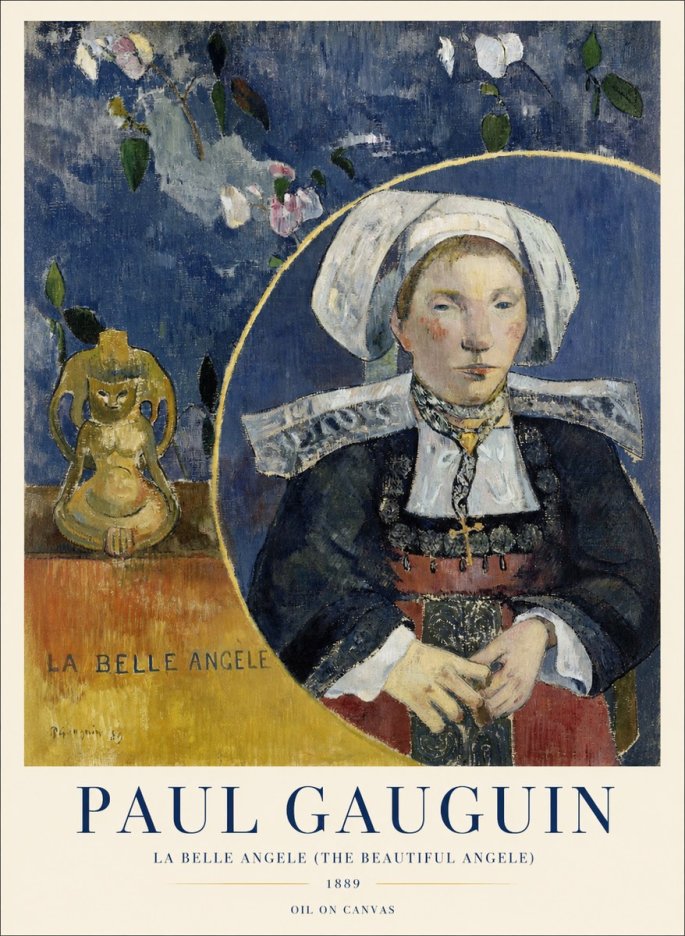 Paul Gauguin La Belle Angele No4 - Plakát