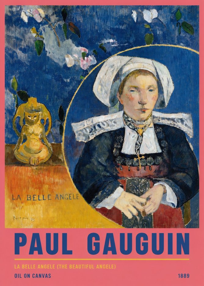 Paul Gauguin La Belle Angele No5 - Plakát