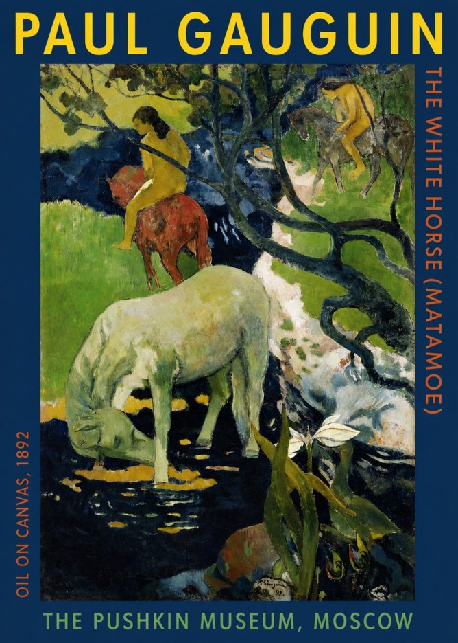 Paul Gauguin The Siamese (Tehura and Noa Noa) No5 - Plakát