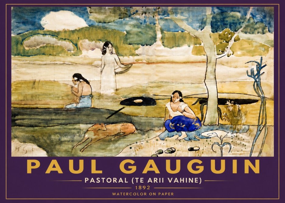 Paul Gauguin Pastoral (Te Arii Vahine) No6 - Plakát