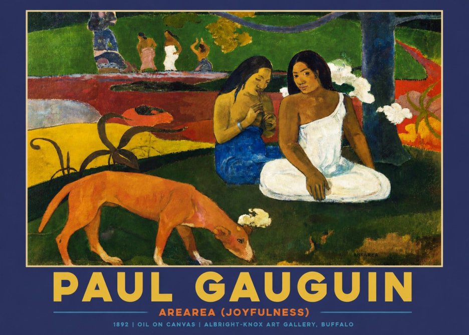 Paul Gauguin Arearea (Joyfulness) No2 - Plakát