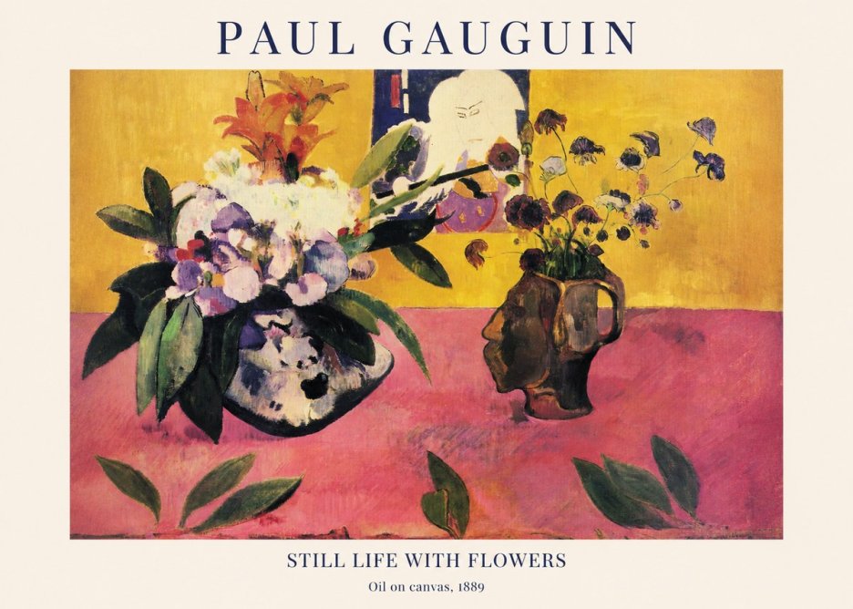 Paul Gauguin Still Life with Flowers No1 - Plakát