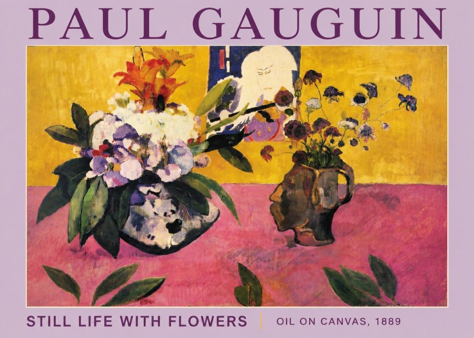 Paul Gauguin Still Life with Flowers No5 - Plakát