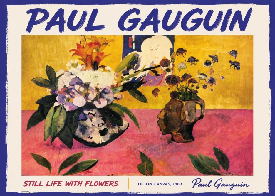 Paul Gauguin Still Life with Flowers No6 - Plakát