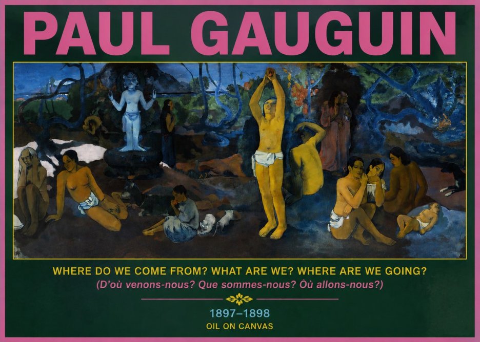 Paul Gauguin D'où Venons Nous? Que Sommes Nous? Où Allons Nous? No4 - Plakát