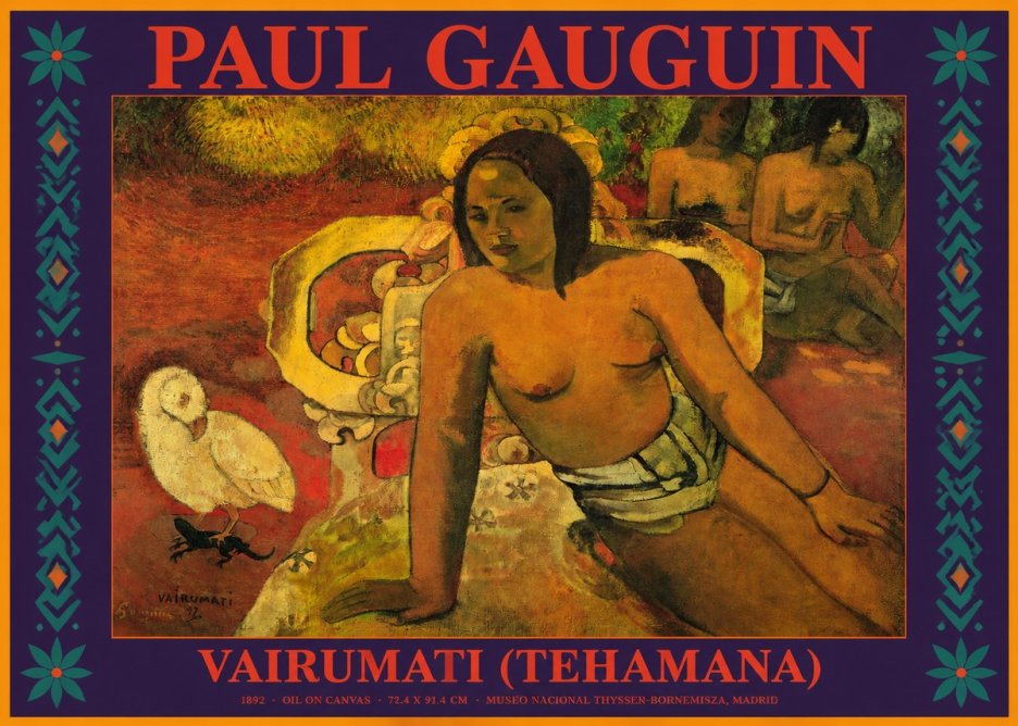 Paul Gauguin Vairumati (Tehamana) No2 - Plakát