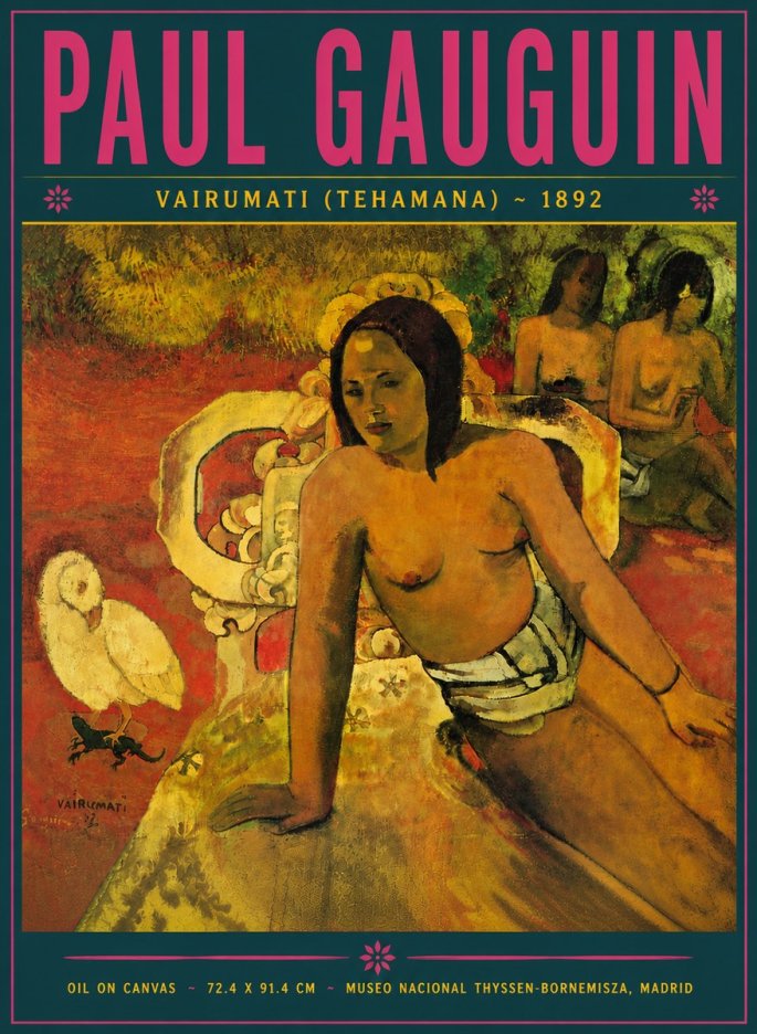Paul Gauguin Vairumati (Tehamana) No5 - Plakát