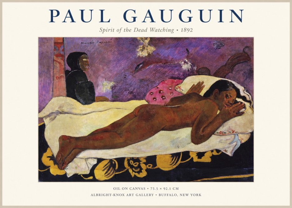 Paul Gauguin Manao Tupapau (the Spirit of the Dead Watches) No5 - Plakát