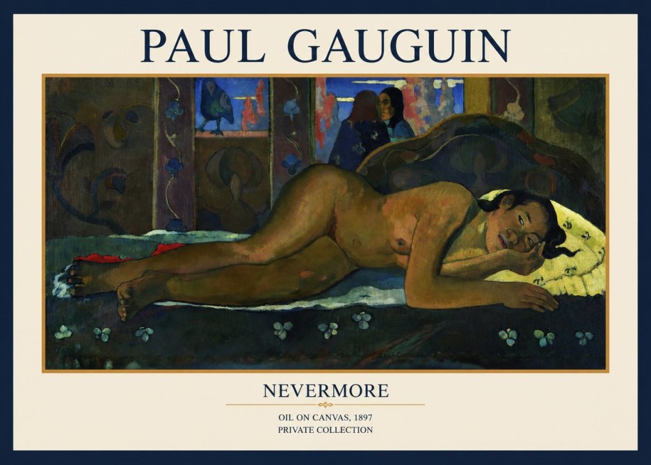 Paul Gauguin Nevermore No1 - Plakát