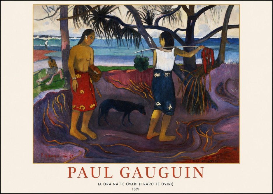 Paul Gauguin Ia Ora Na Te Ovari (I Raro Te Oviri) No1 - Plakát