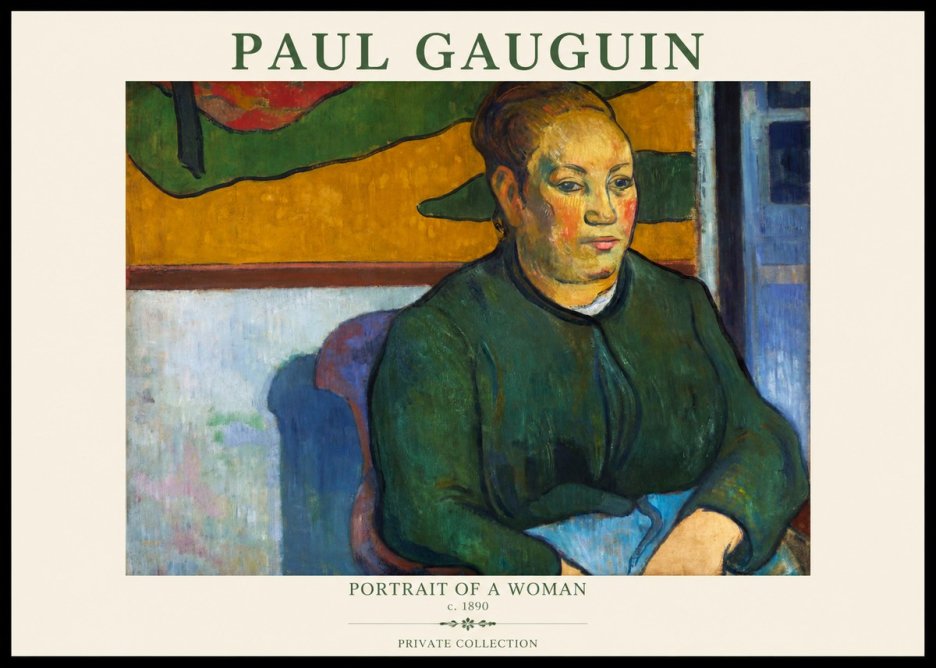 Paul Gauguin Portrait of a Woman No1 - Plakát