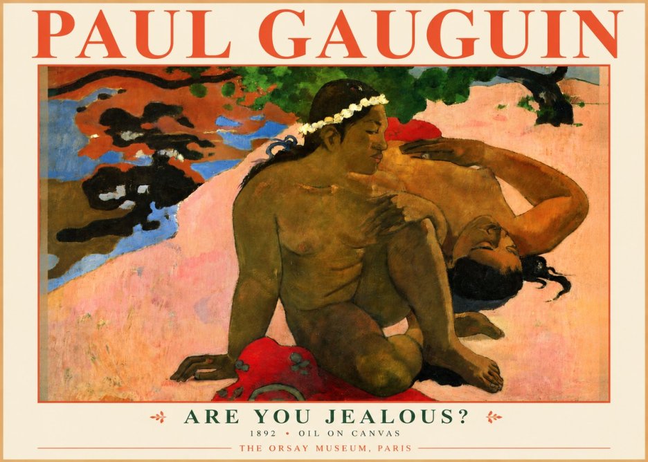 Paul Gauguin Are You Jealous? No3 - Plakát