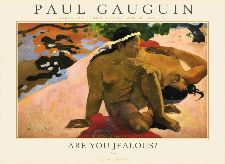 Paul Gauguin Are You Jealous? No5 - Plakát
