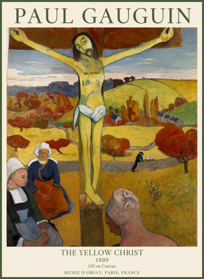 Paul Gauguin The Yellow Christ No1 - Plakát