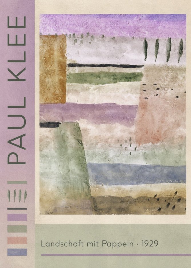 Paul Klee Landschaft Mit Pappeln No2 - Plakát