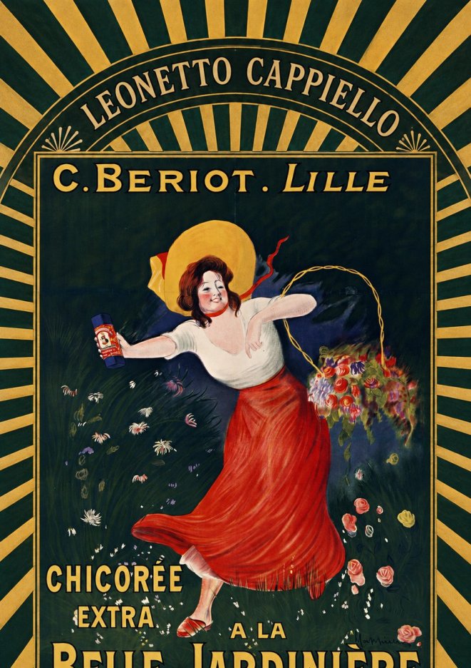 Leonetto Cappiello Chicorée Extra a La Belle Jardinière No5 - Plakát