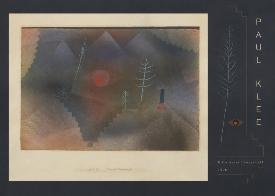 Paul Klee Blick Einer Landschaft No5 - Plakát