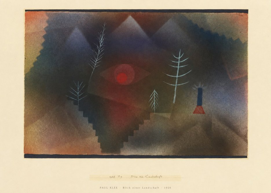 Paul Klee Blick Einer Landschaft No6 - Plakát
