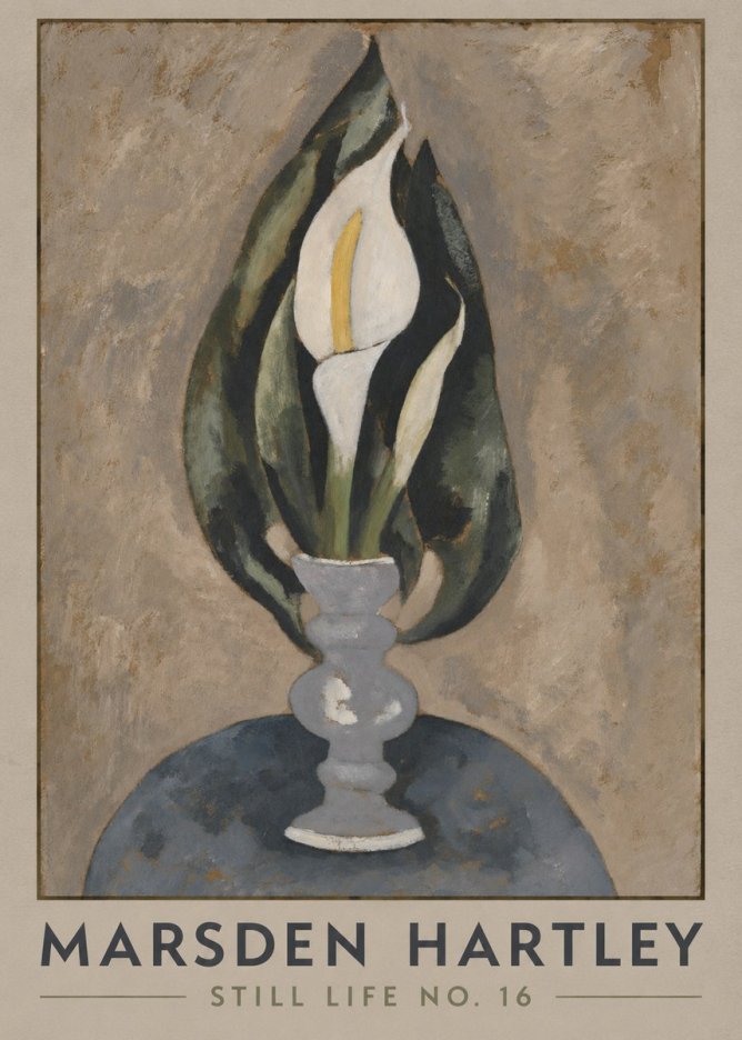 Marsden Hartley Still Life No. 16 No1 - Plakát