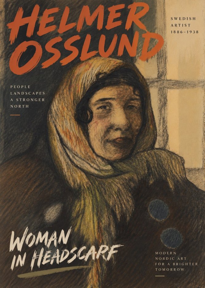 Helmer Osslund Portrait of a Woman No6 - Plakát