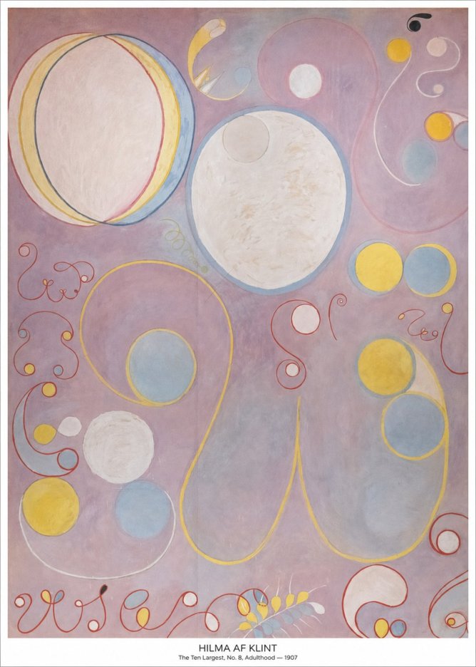 Hilma af Klint The Ten Largest, No. 8, Adulthood No5 - Plakát