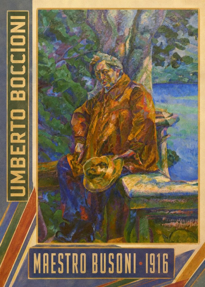 Umberto Boccioni Maestro Busoni No3 - Plakát