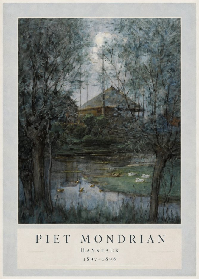 Piet Mondrian Haystack No3 - Plakát
