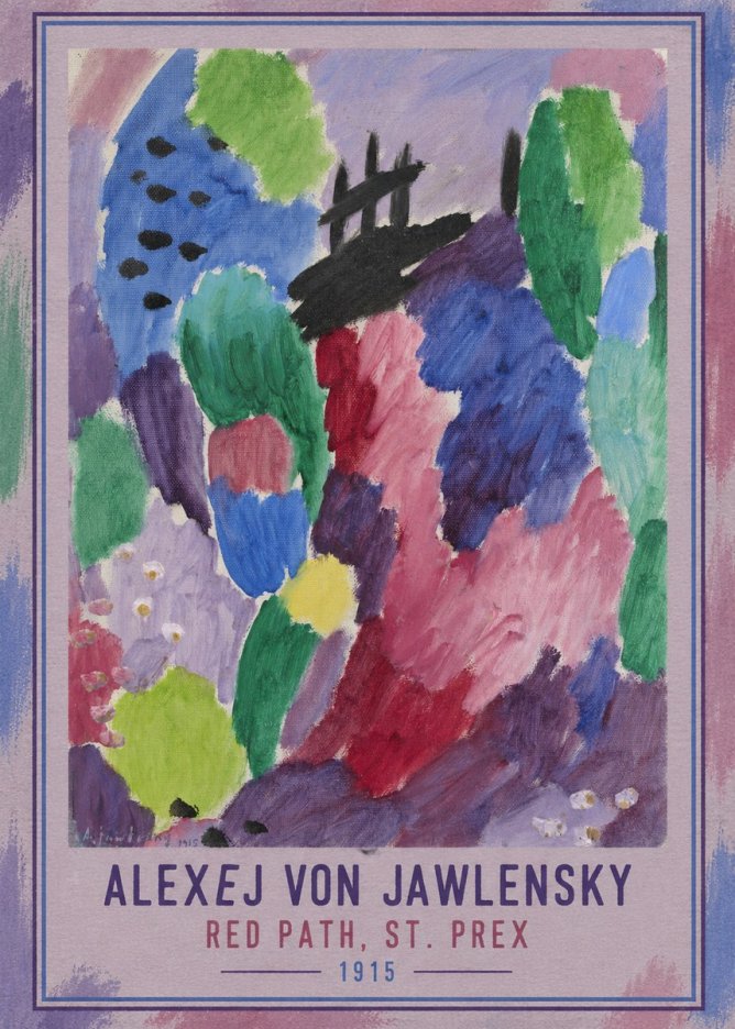 Alexej von Jawlensky Red Path, St. Prex II No3 - Plakát