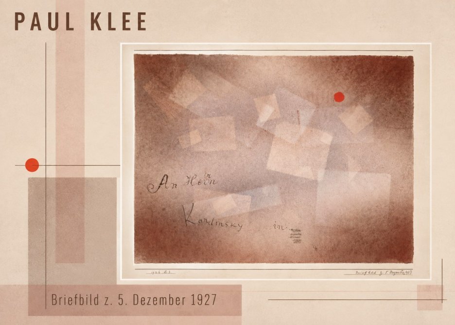 Paul Klee Briefbild Z. 5. Dezember 1927 No3 - Plakát