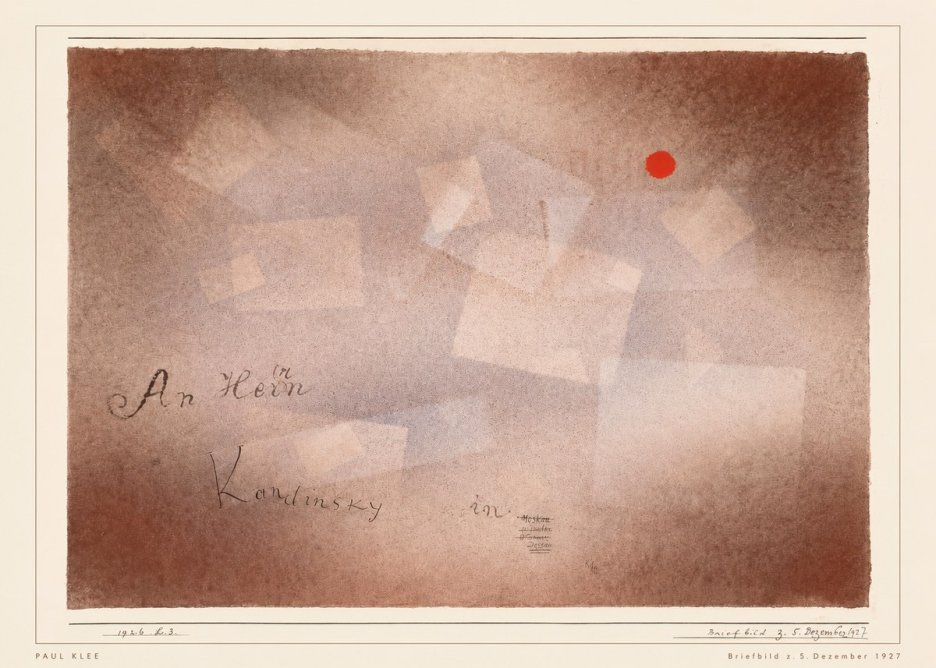Paul Klee Briefbild Z. 5. Dezember 1927 No5 - Plakát