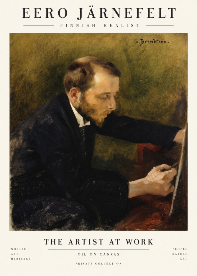 Eero Järnefelt Portrait of the Artist No2 - Plakát