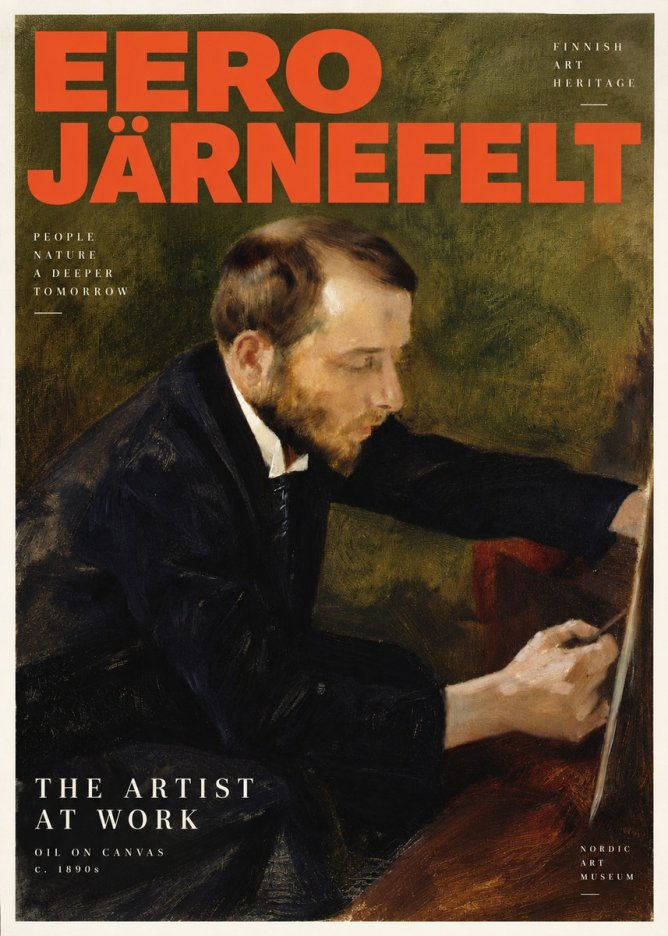 Eero Järnefelt Portrait of the Artist No5 - Plakát
