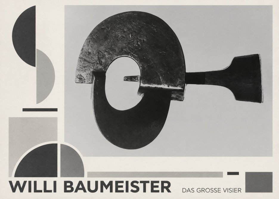 Willi Baumeister Das Grosse Visier No6 - Plakát