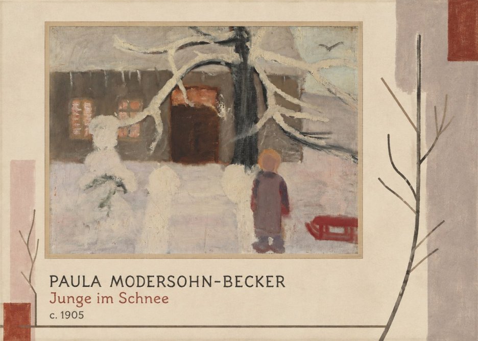 Paula Modersohn-Becker Junge Im Schnee No3 - Plakát