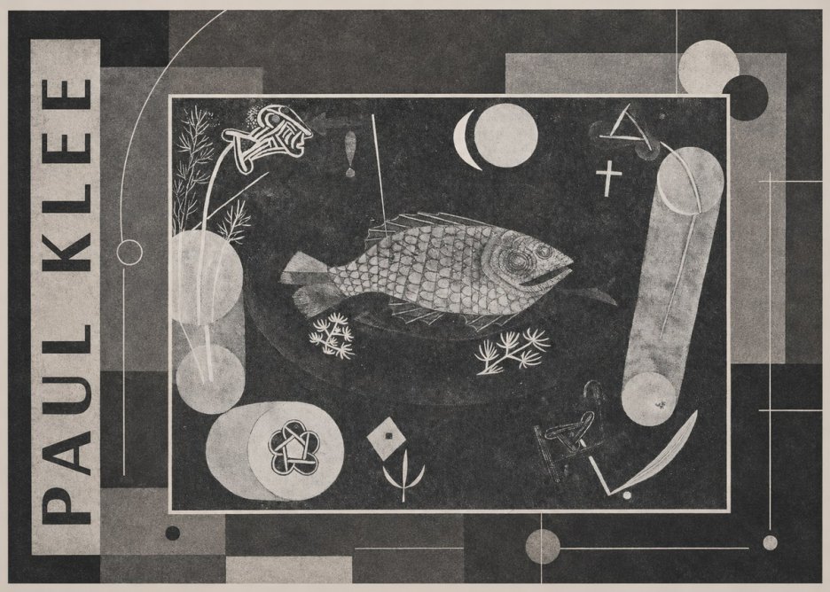 Paul Klee Abstract Fish No4 - Plakát