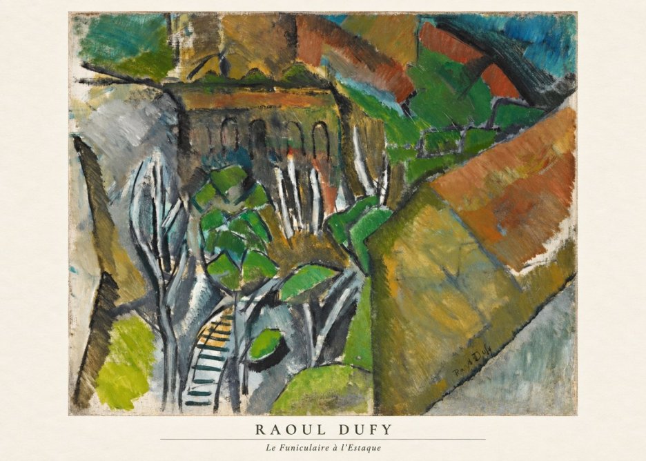 Raoul Dufy Le Funiculaire À L'estaque No6 - Plakát