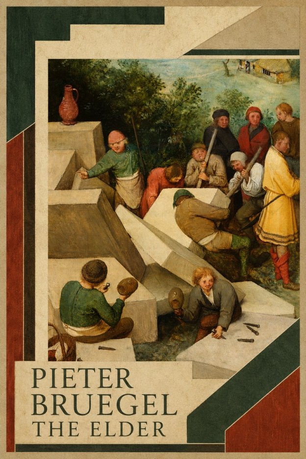 Pieter Bruegel The Tower of Babel V No2 - Plakát