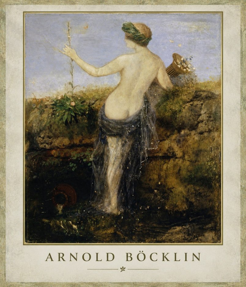 Arnold Böcklin Nymph in a Spring Forest No1 - Plakát
