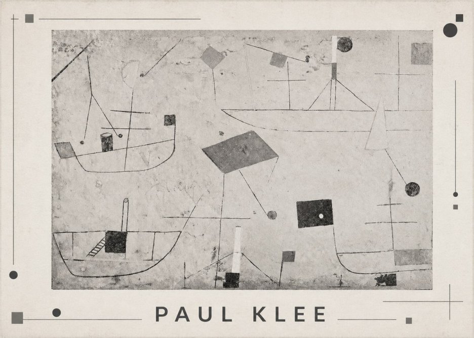 Paul Klee Seascape with Boats No1 - Plakát