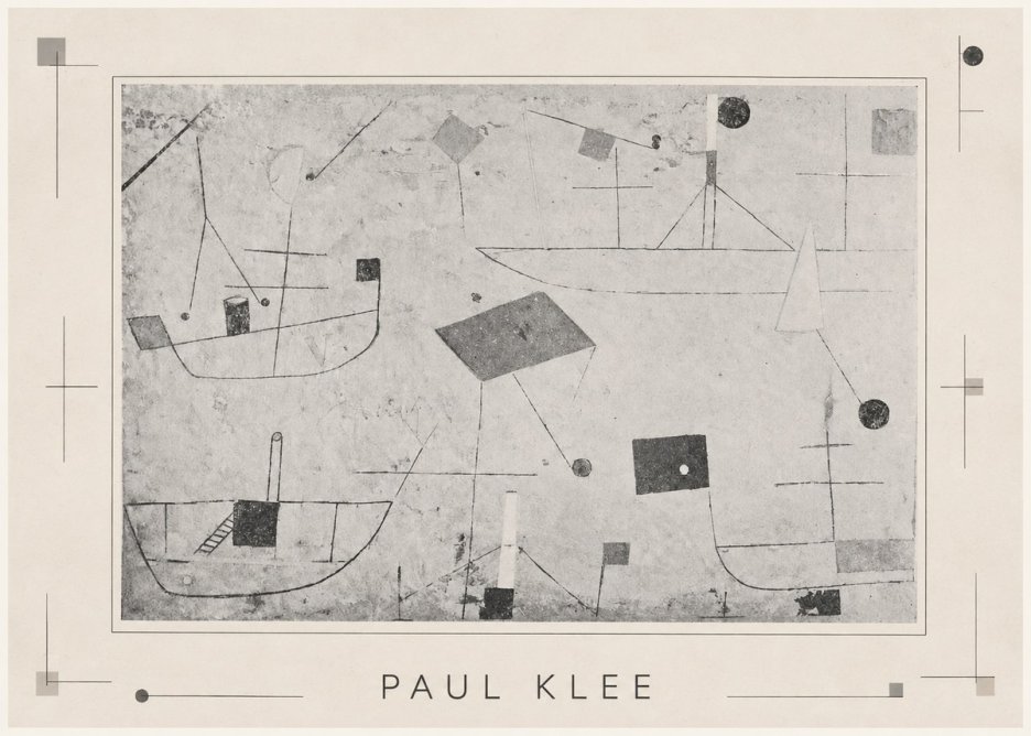 Paul Klee Seascape with Boats No3 - Plakát
