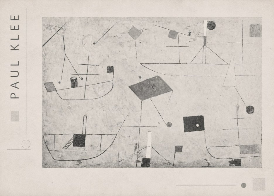 Paul Klee Seascape with Boats No4 - Plakát