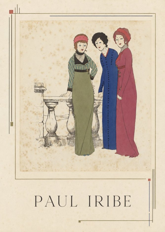 Paul Iribe Fashionable Ladies No2 - Plakát