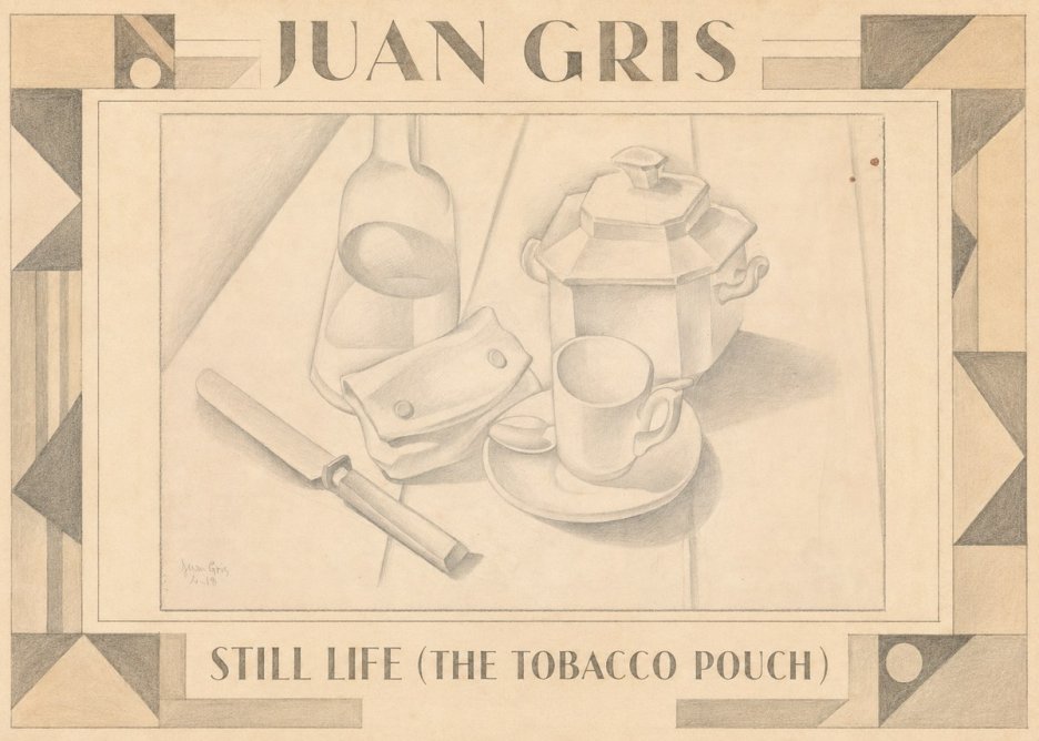 Juan Gris Still Life (the Tobacco Pouch) No1 - Plakát