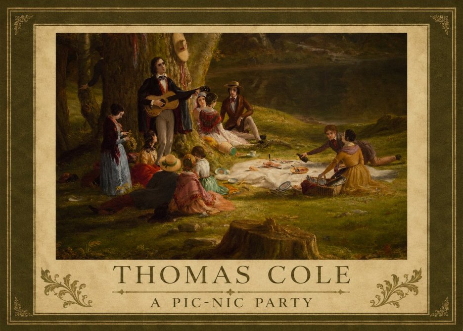 Thomas Cole A Pic-nic Party No1 - Plakát