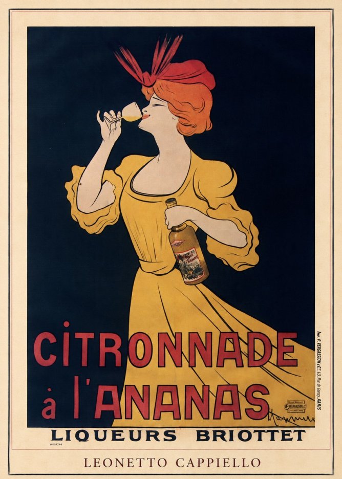 Leonetto Cappiello Citronnade À L'ananas No4 - Plakát