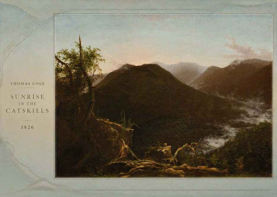 Thomas Cole Sunrise in the Catskills I No2 - Plakát
