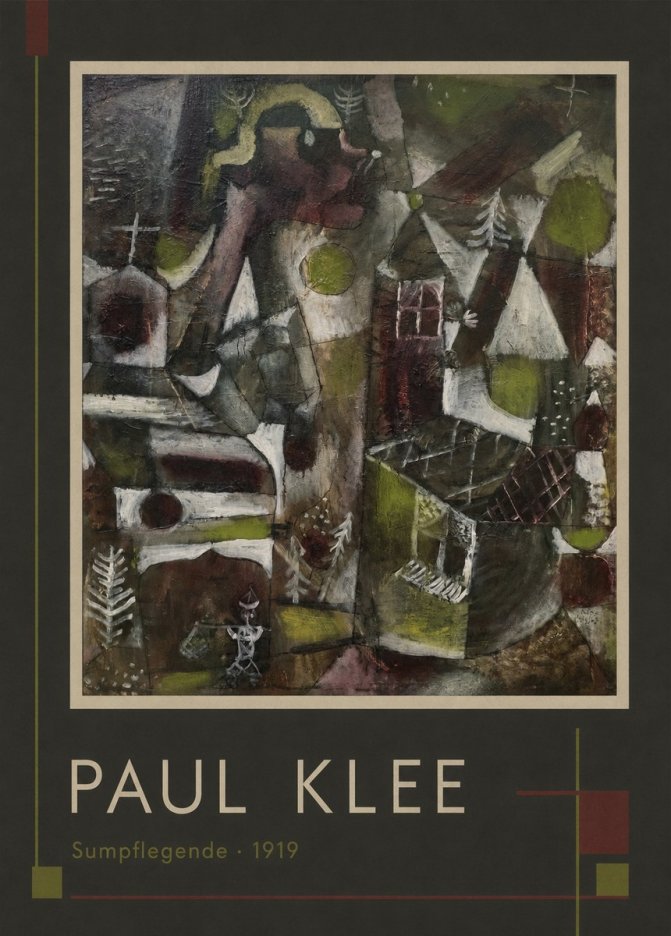 Paul Klee Sumpflegende II No1 - Plakát